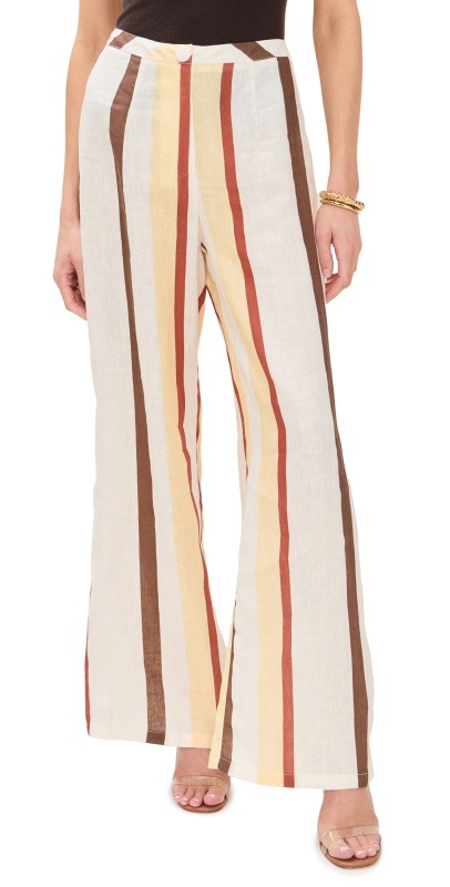 VRG GRL Rule Linen Pants Stripe