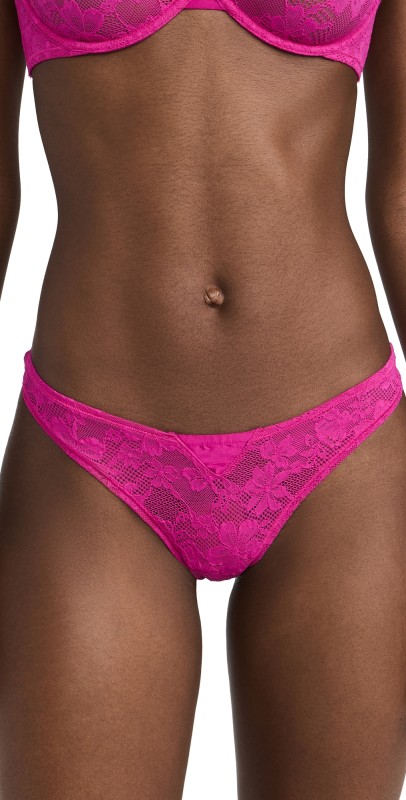 Fleur du Mal Le Stretch Lace Thong Big Spender