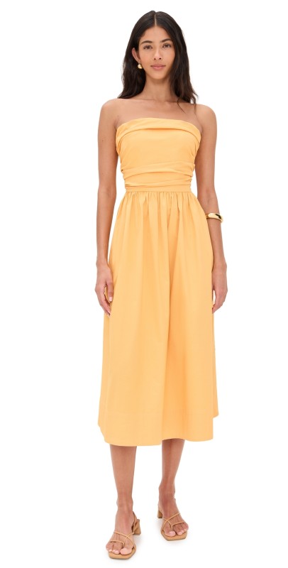 Pistola Denim Florence Dress Papaya