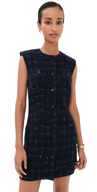 Veronica Beard Tamara Dress Navy/Off White