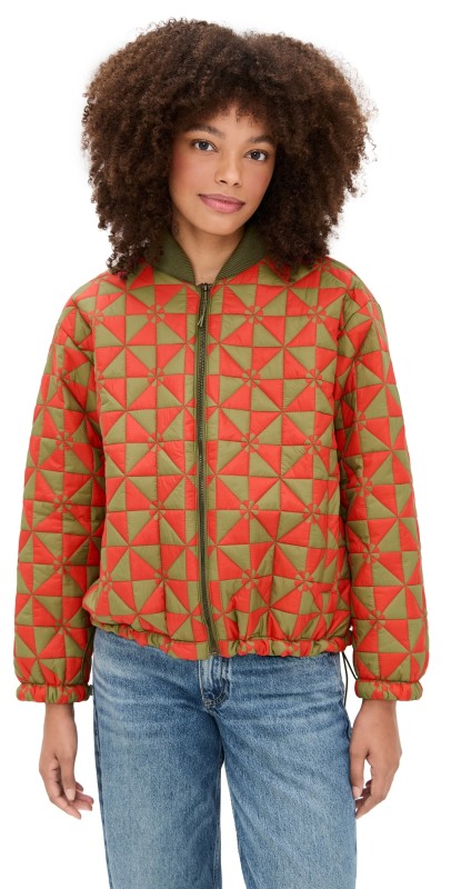 THE GREAT Outdoors The Alps Puffer Jacket Quilted Vintage Army