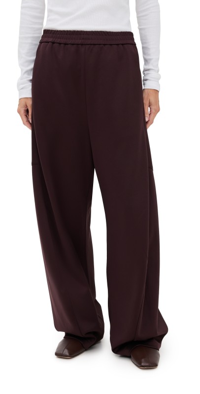 Tibi Petite Active Knit Winslow Pants Brown