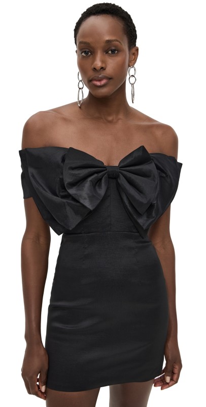 BARDOT Mini Bow Dress Black