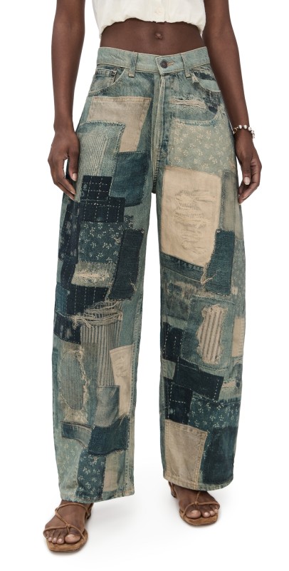 Free People Illusions Relaxed Fit Jeans Indigo Combo