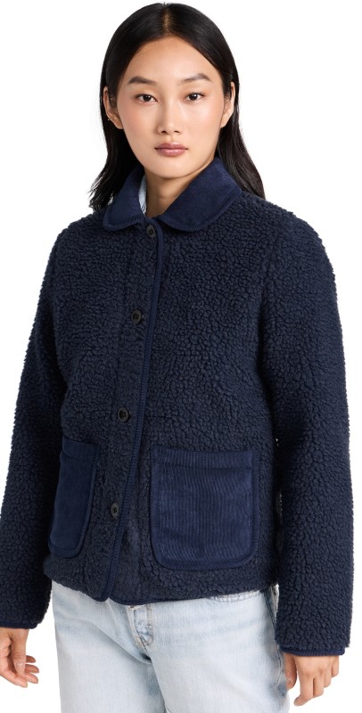 Alex Mill Sherpa Work Jacket Dark Navy