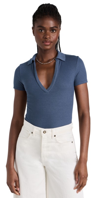 Free People Serve Thong Bodysuit Marlin