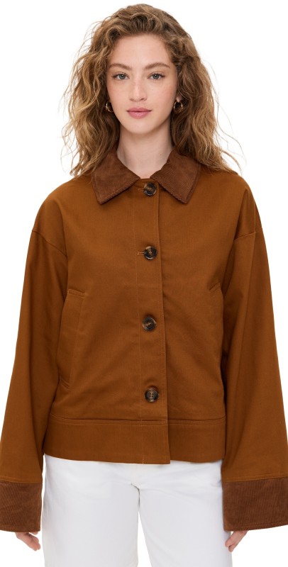 Barbour Abbey Casual Jacket Rust Brown