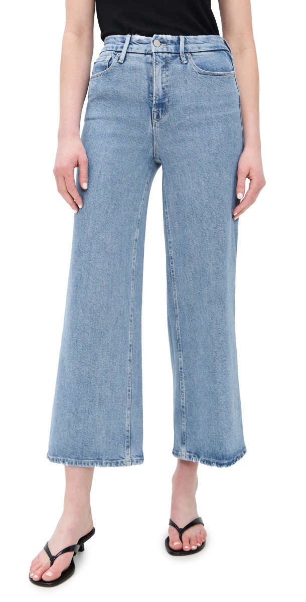 Good American Soft Tech Good Skate Crop Jeans Indigo860