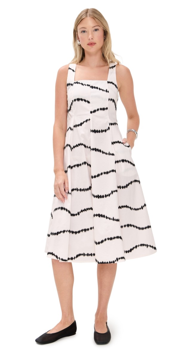The Lulo Project The Sea Dress Beige Waves