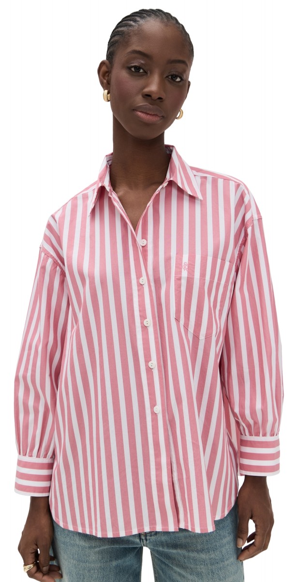 Suzie Kondi Kappa Oversized Shirt Wide Rouge Stripe