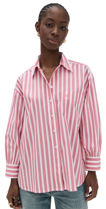 Suzie Kondi Kappa Oversized Shirt Wide Rouge Stripe