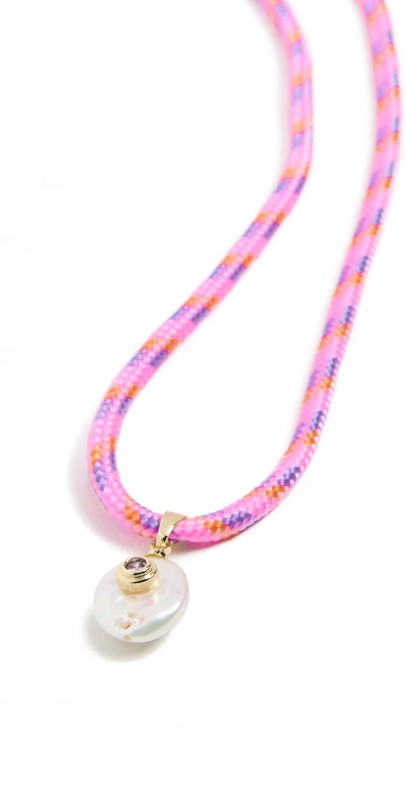 Alexa Leigh Pink Paracord Necklace Pink