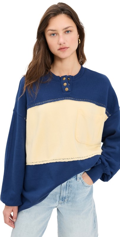 Free People Strawberry Sweatshirt Oceana Combo
