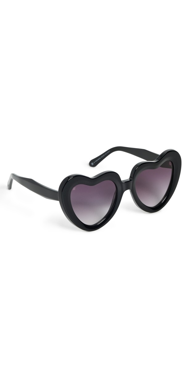 Jimmy Fairly Coeur Sunglasses Black