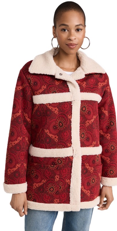 KAHINDO Maputo Coat Red & Cream