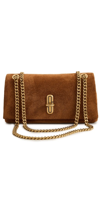 Marc Jacobs The Suede Dual Chain Mini Bag Copper