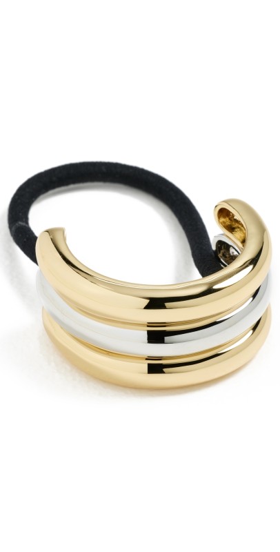 LELET NY Glossy Triple Arch Petite Pony Cuff Mixed Metal