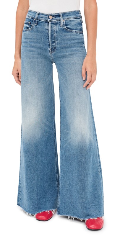 MOTHER The Tomcat Swisher Sneak Fray Jeans Poppin Wheelies