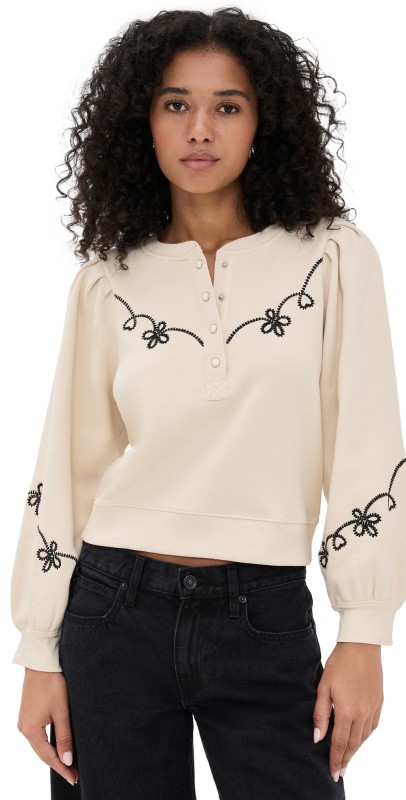 RAILS Hanne Sweatshirt Ecru