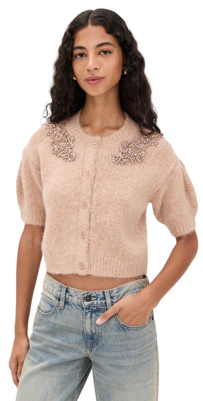 Cinq à Sept Millicent Cardigan Light Russet