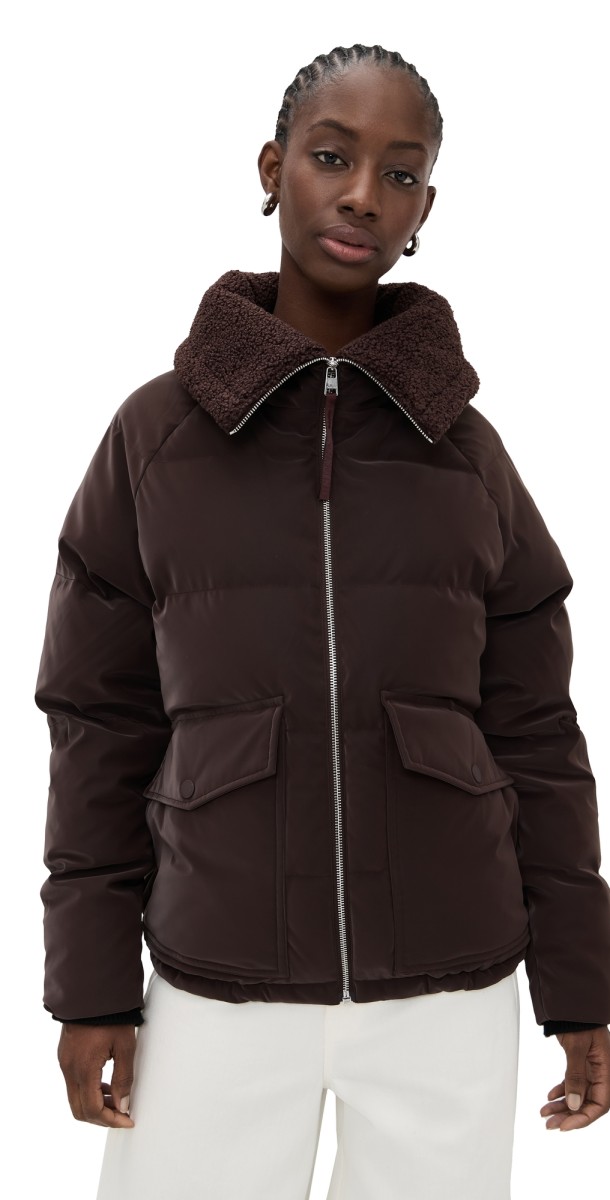 Varley Roseville Down Jacket Coffee Bean