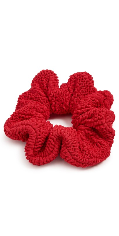 Hunza G Red Scrunchie Red