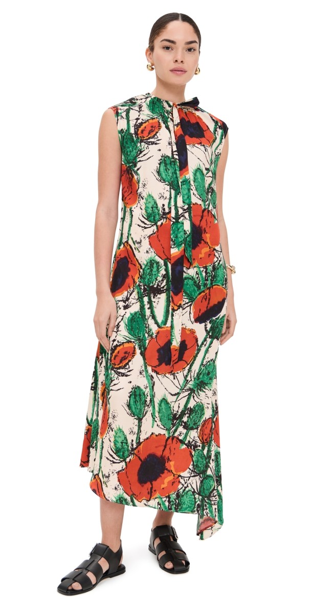 Wales Bonner Calypso Dress Poppy Red