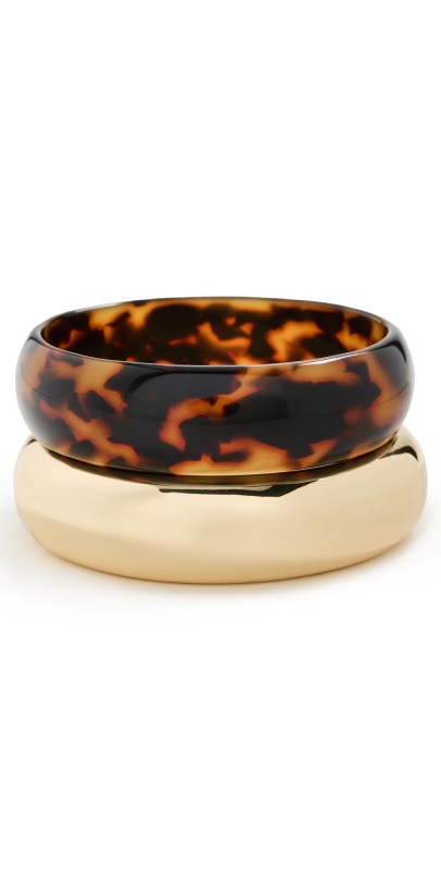 SHASHI Tortoise Bangle Bracelet Set Tortois