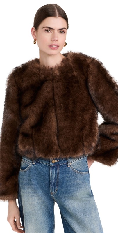 ASTR the Label Doxey Jacket Brown