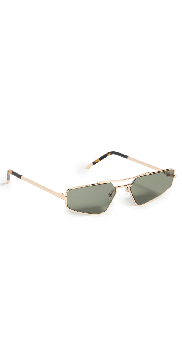 Jenny Bird The Pilot Sunglasses Gold/Gr
