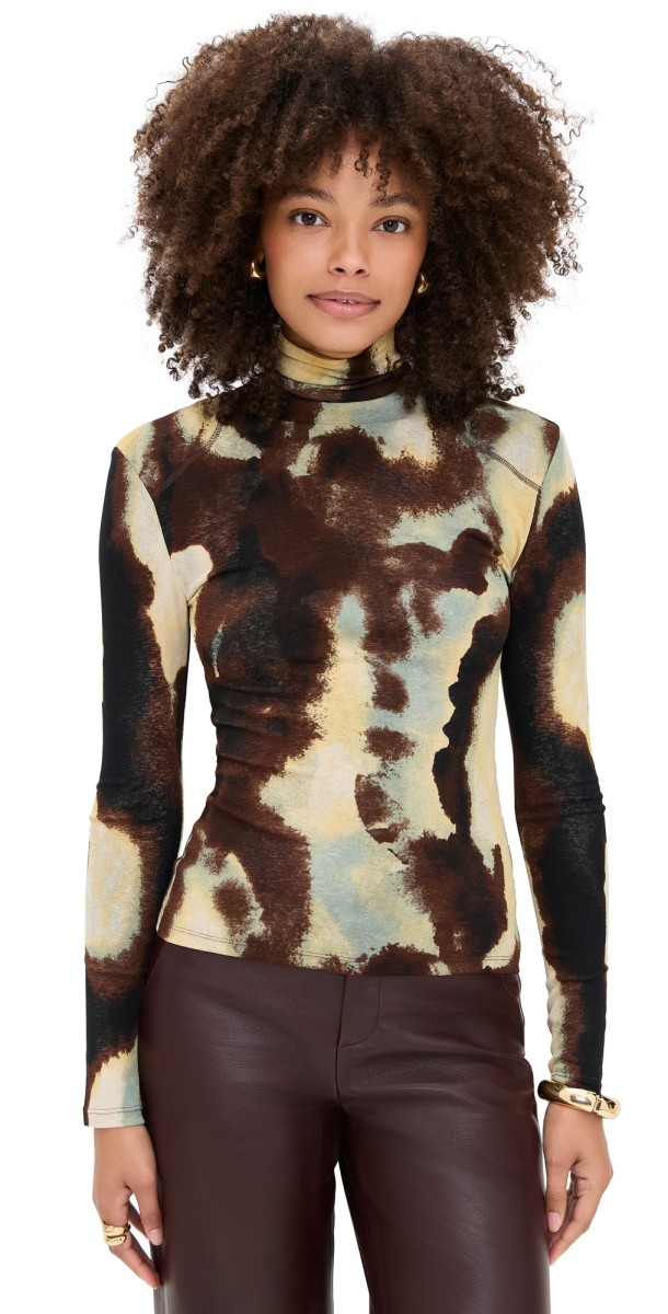 Nanushka Nayeli Top Watercolor Sage