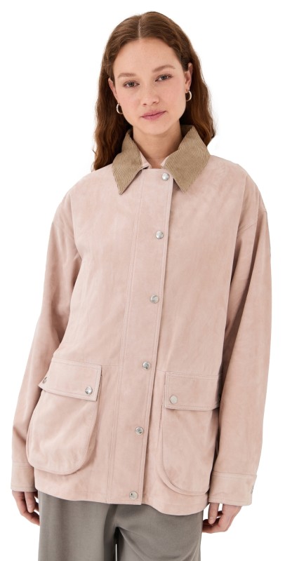 HALFBOY Leather Parka Peach Whip