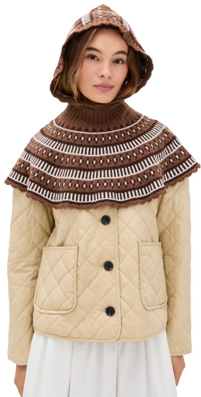 Sea Linea Fair Isle Balaclava Camel