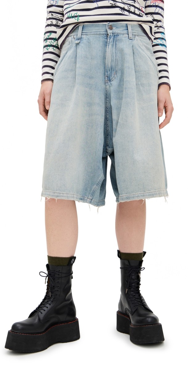 R13 Jesse Carpenter Shorts Toni Blue