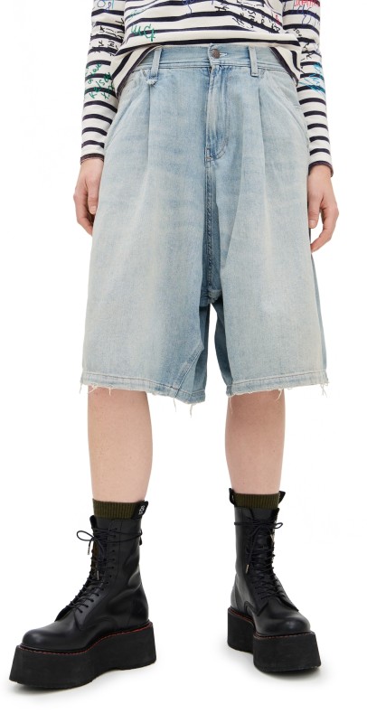 R13 Jesse Carpenter Shorts Toni Blue