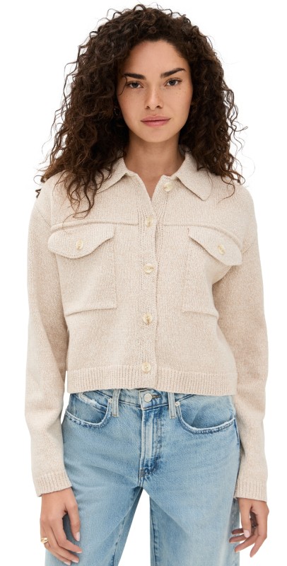 Z Supply Cielo Knit Jacket Parchment