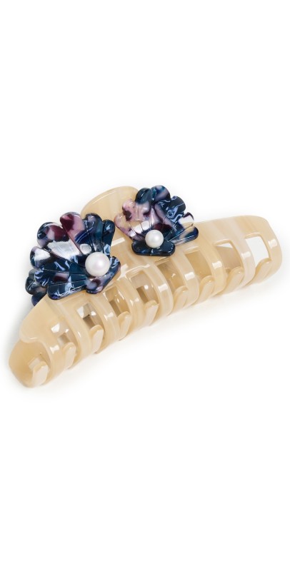 Lele Sadoughi Large Shell Claw Clip Sand Mosaic