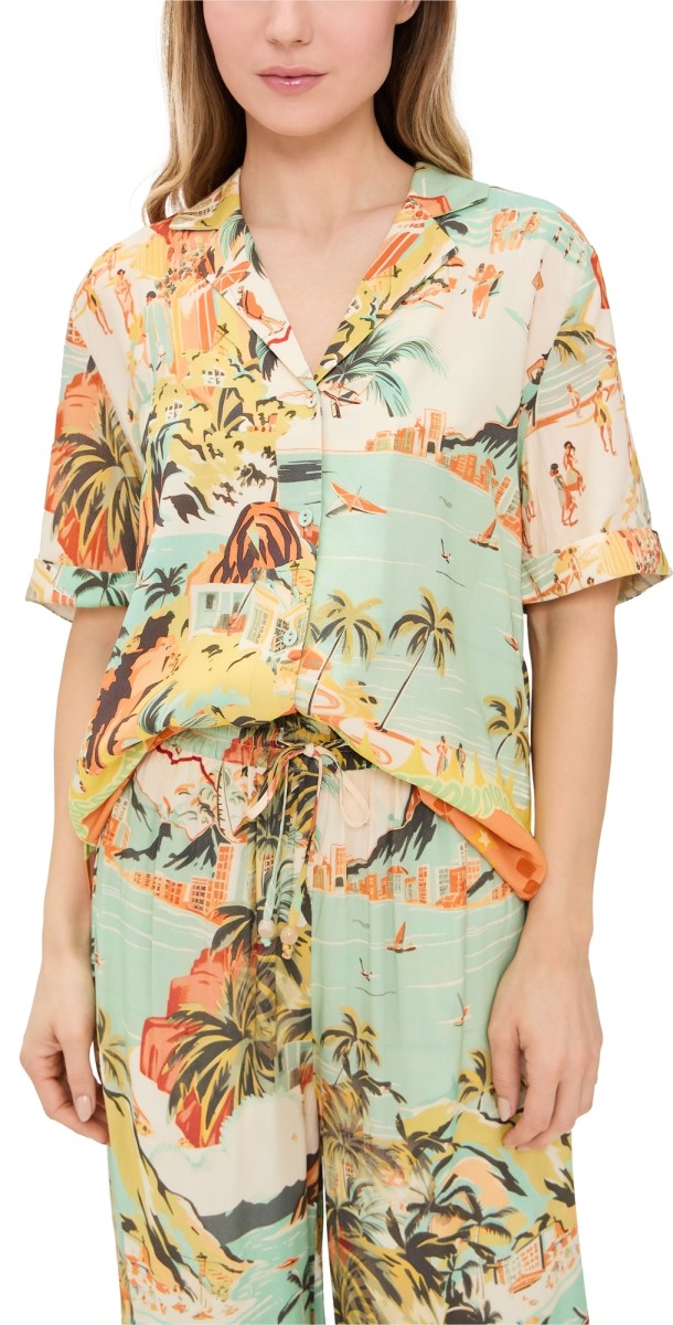 MINKPINK Vacanza Resort Shirt Tropical