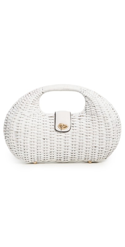 Cult Gaia Lydia Top Handle Bag Antique Whit