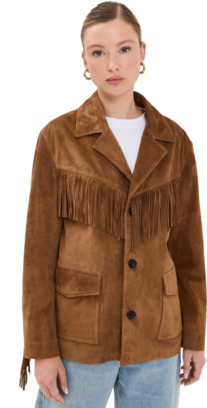 Nili Lotan Maelle Fringe Jacket Martora