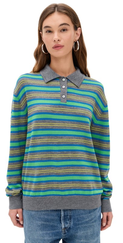 Sandy Liang Woods Sweater Green Multi