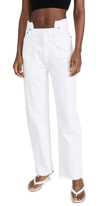 AGOLDE Pieced Angled Jeans Sugar