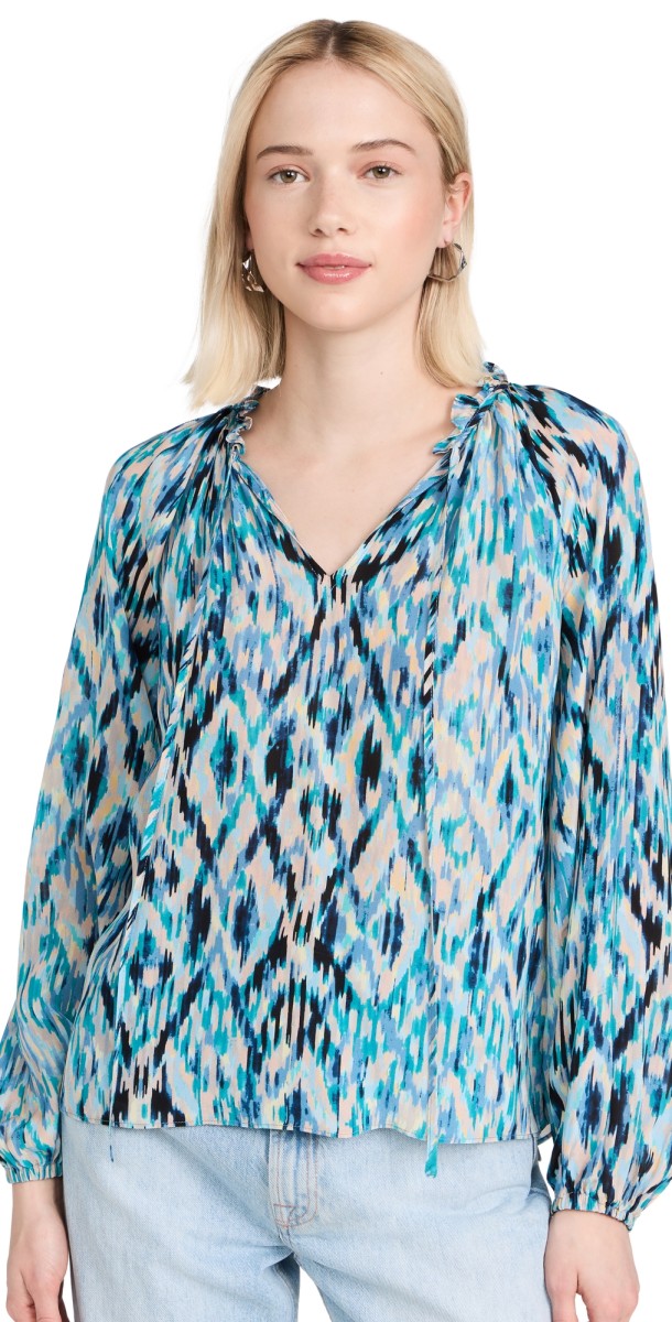 Shoshanna Samson Top Blue Multi