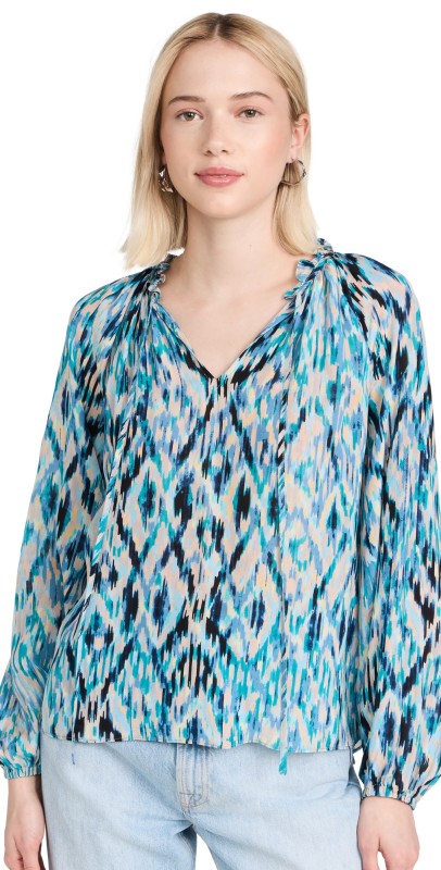 Shoshanna Samson Top Blue Multi