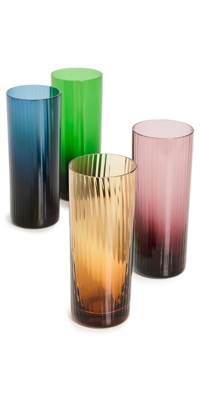 La DoubleJ Tumbler Glasses Set Misty Rainbow Mix One Size