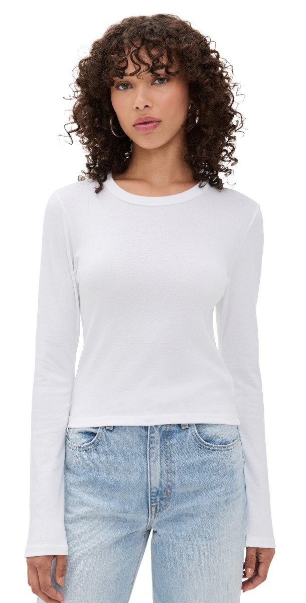 Joe's Jeans The Long Sleeve Baby Tee White