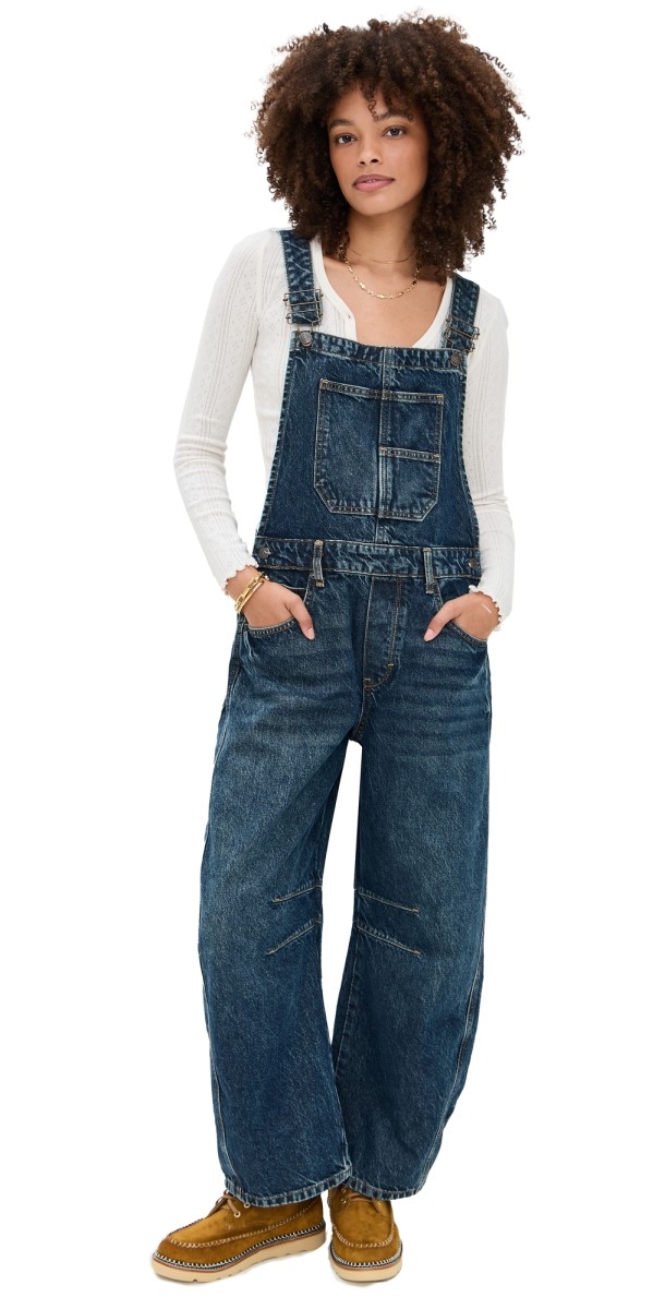 Free People Good Luck Overalls Deep End