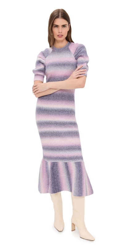 En Saison Greer Sweater Maxi Dress Purple Ombre