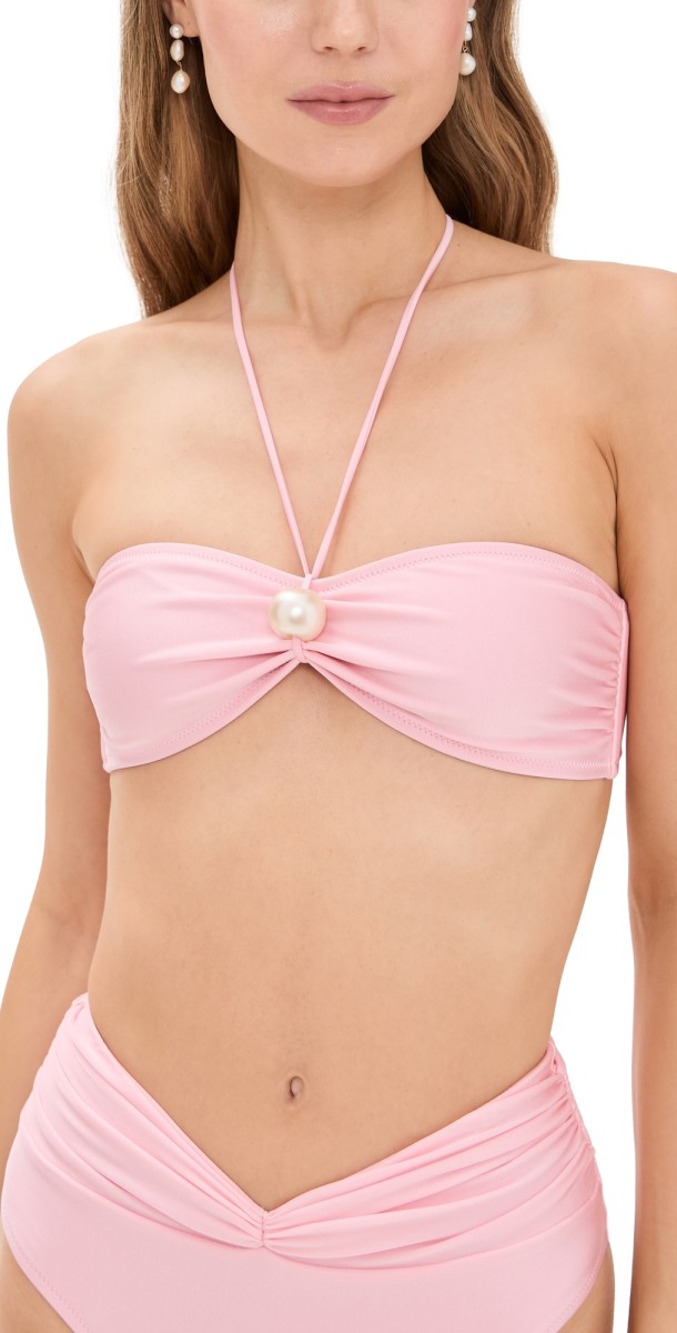 Shani Shemer Juno Bikini Top Candy Pink