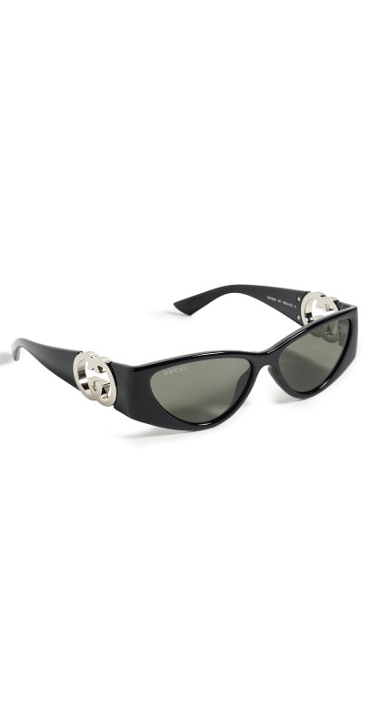 Gucci GG1824S Sunglasses Black-Black-Grey